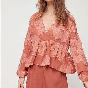 Aritzia Peplum Blouse